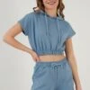 LELA Two Piece Set - Regular Fit - Shorts - Baby Blue
