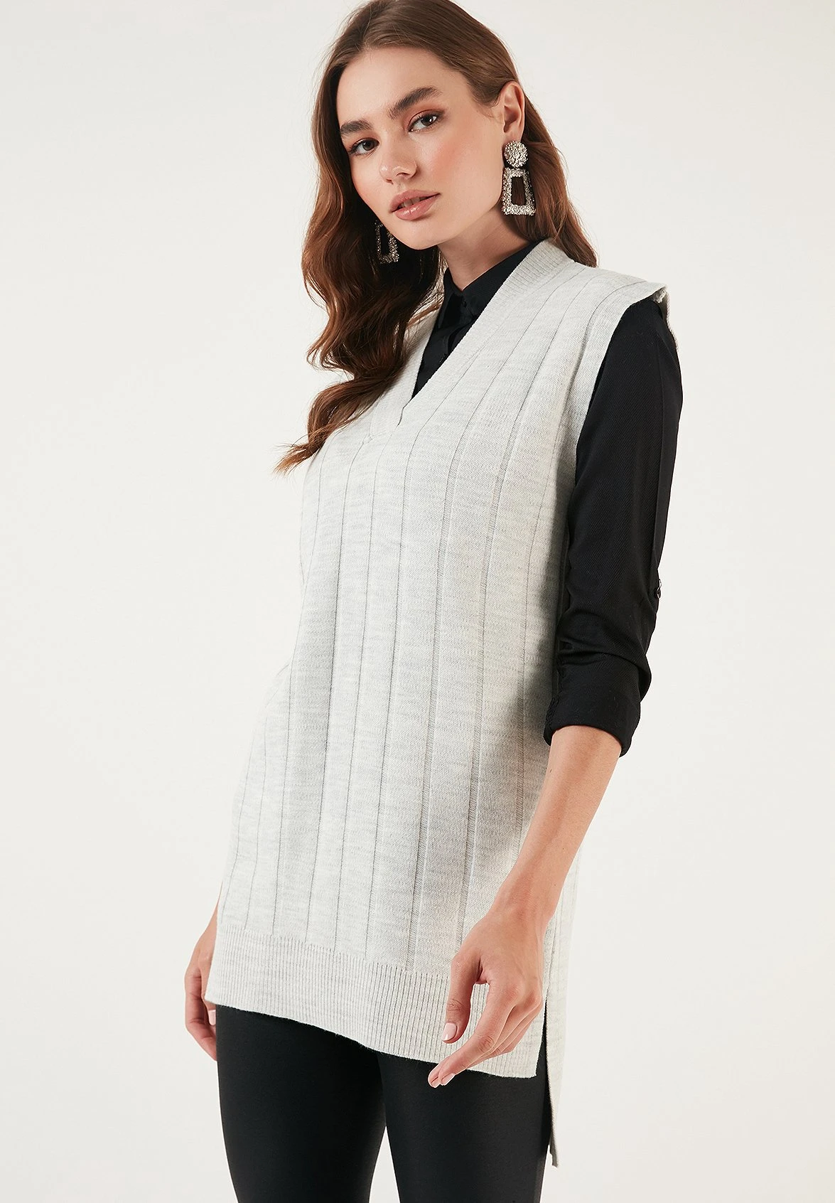 LELA Regular Fit - Camiseta Básica - Snow Grey - Imagen 3