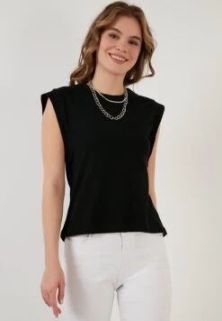 LELA Crew Neck- Top - Black