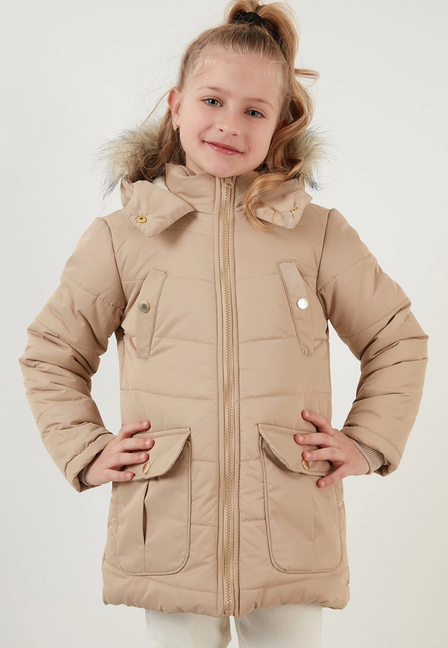 LELA Regular Fit - Abrigo De Invierno - Beige - Imagen 5