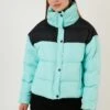 LELA Regular Fit - Chaqueta De Invierno - Black/Mint
