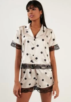 LELA Regular Fit Set - Pijama - Beige